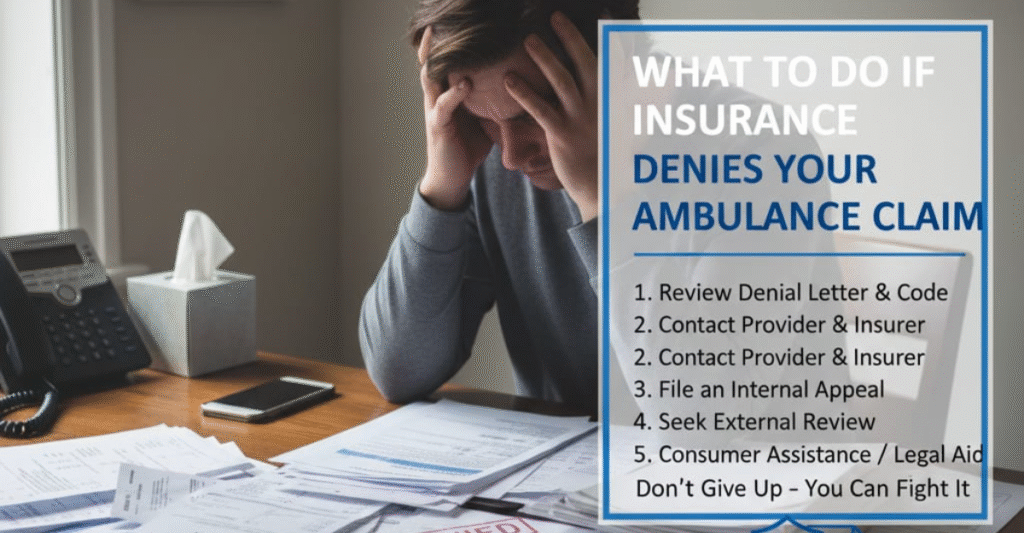 What To Do If Insurance Denies Your Ambulance Claim