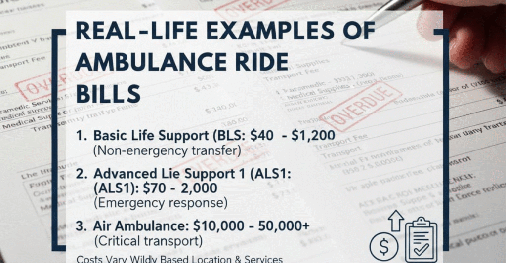 Real-Life Examples of Ambulance Ride Bills