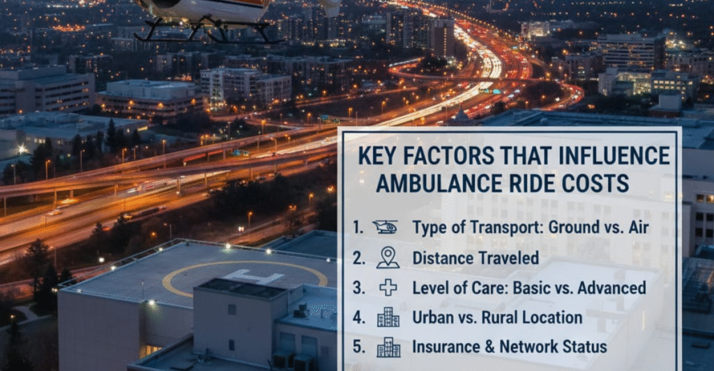 Key Factors That Influence Ambulance Ride Costs