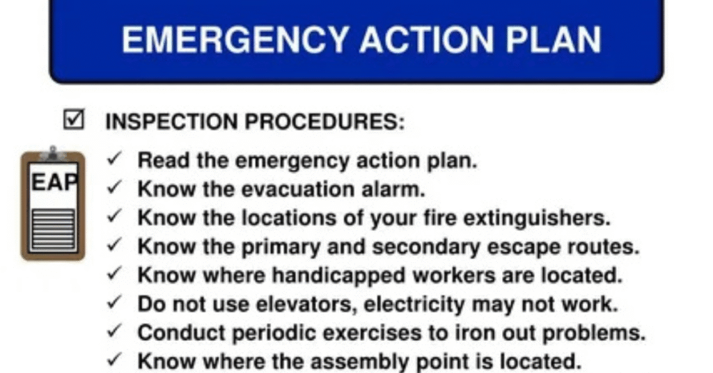 Definition of an Emergency Action Plan