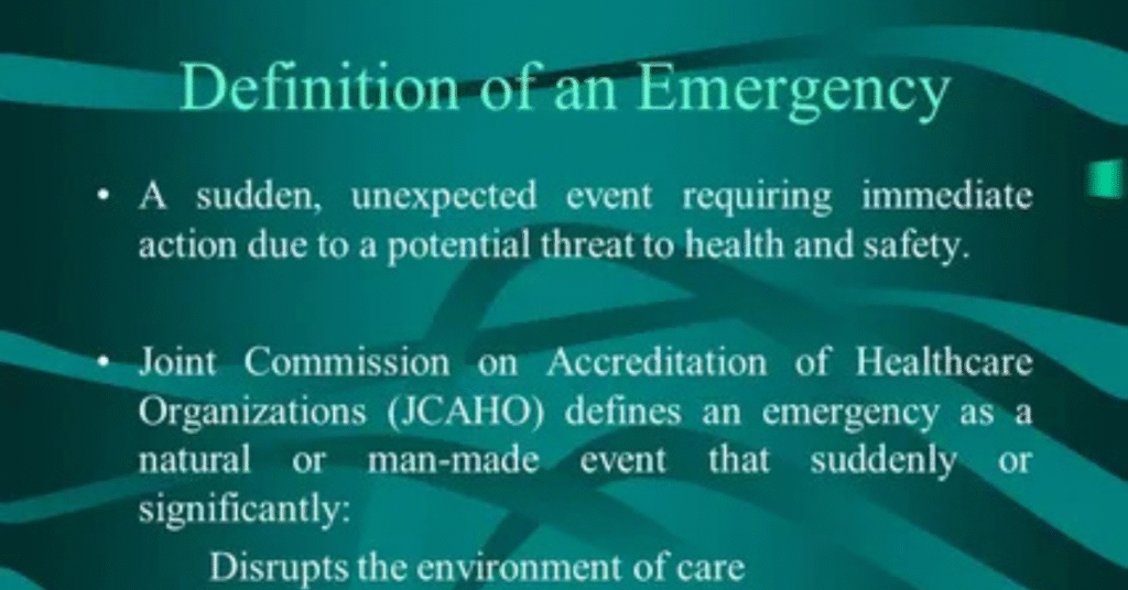 Definition of Emergency Override
