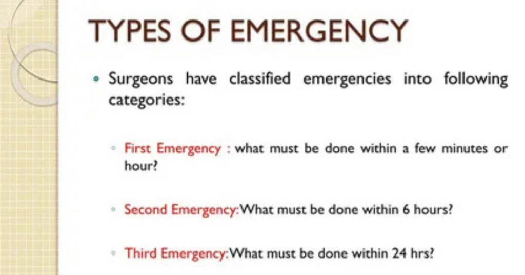 Types of Emergency Overrides