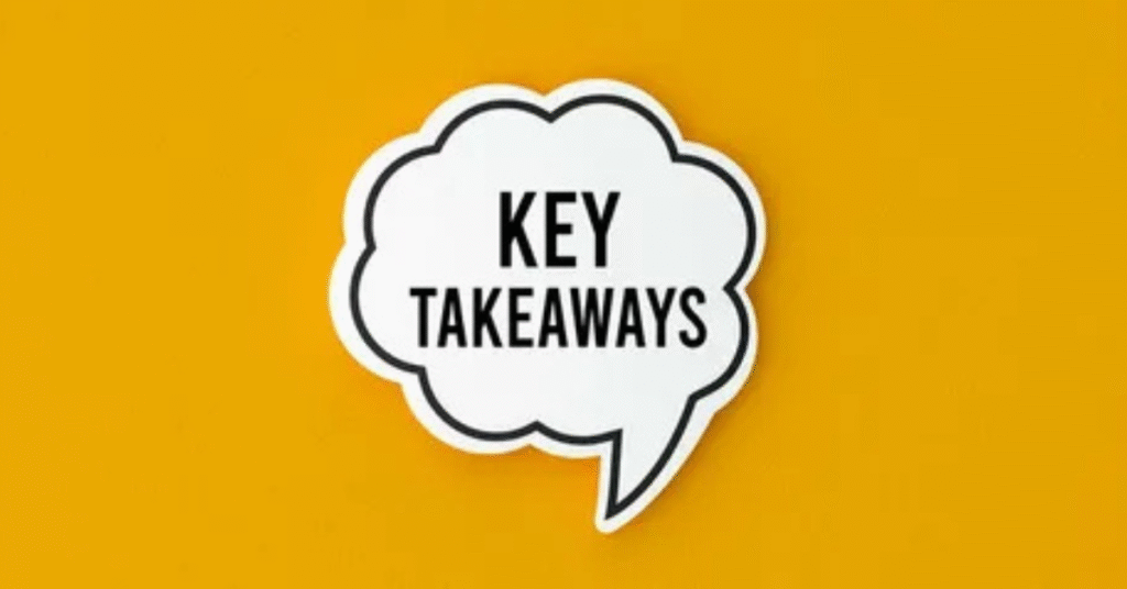 Summary and Key Takeaways