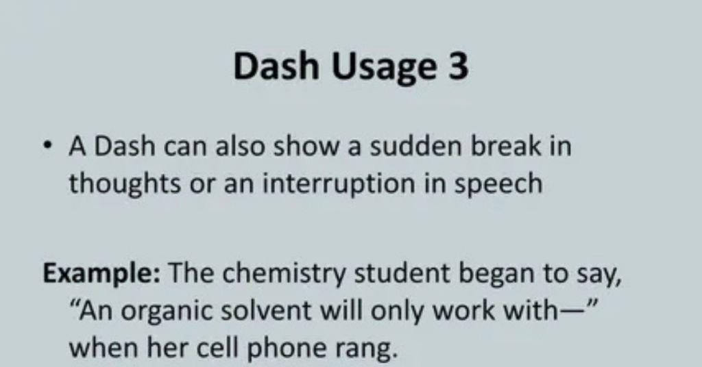 Examples of Em Dash Usage